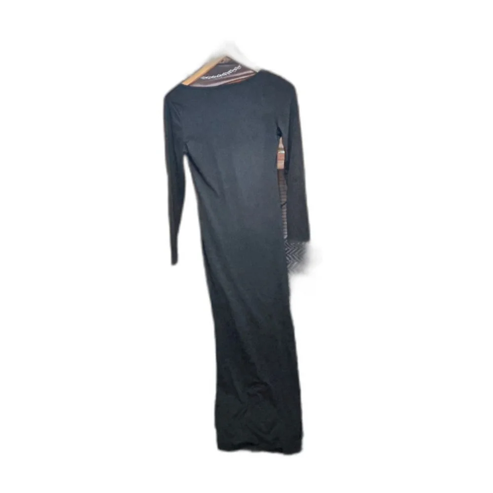 SHEIN Black Maxi Long Sleeve Dress Small - Picture 3 of 9